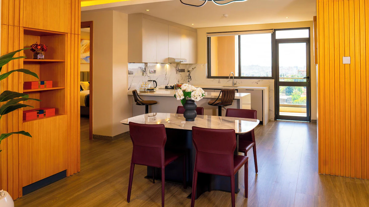 Dining area at Elegancia Restaurant